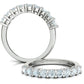 Churumbela Eternity Ring con Arco de Incrustaciones Preciosas