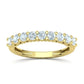 Churumbela Eternity Ring con Arco de Incrustaciones Preciosas
