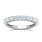 Churumbela Eternity Ring con Arco de Incrustaciones Preciosas