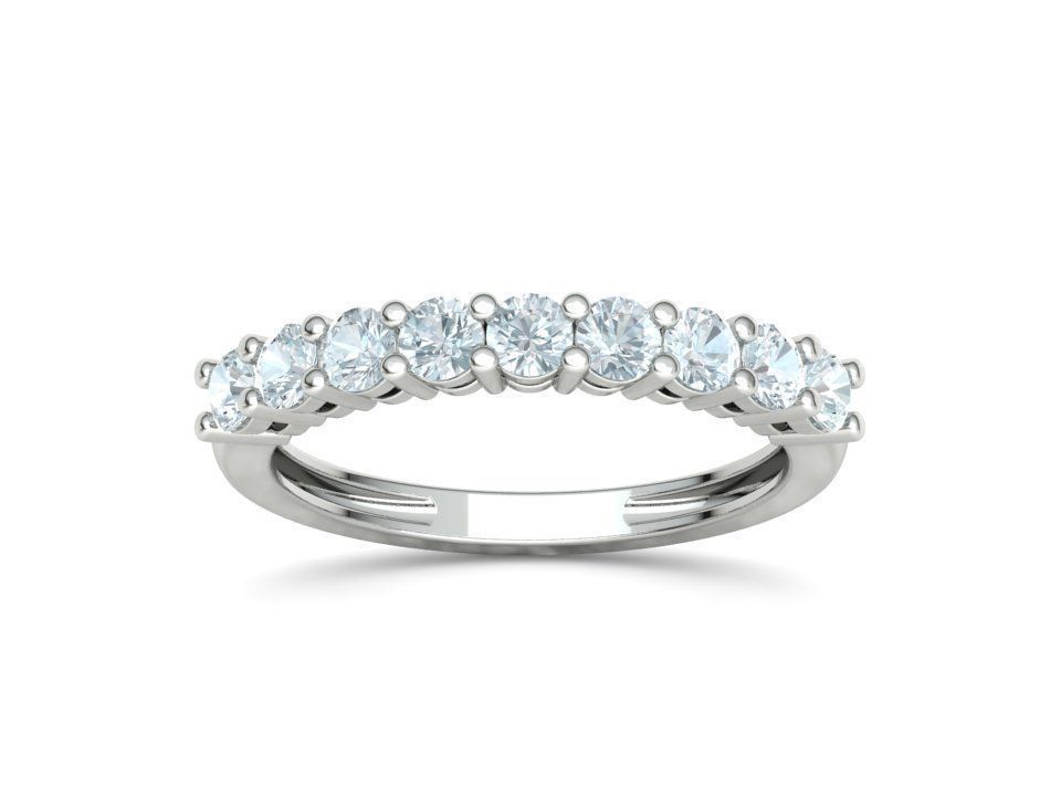 Churumbela Eternity Ring con Arco de Incrustaciones Preciosas