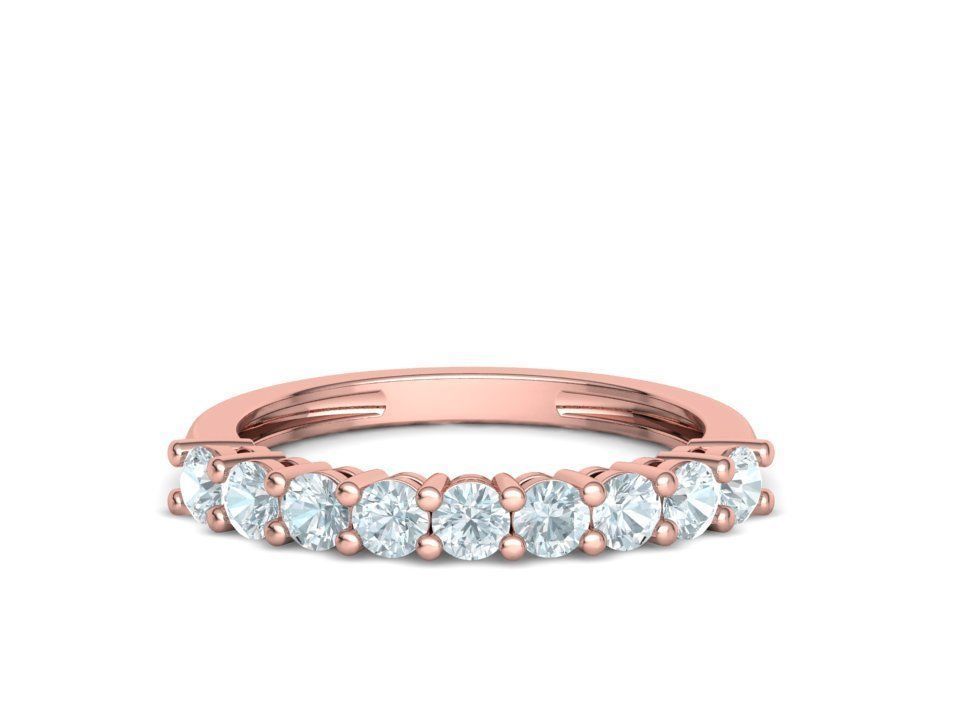 Churumbela Eternity Ring con Arco de Incrustaciones Preciosas