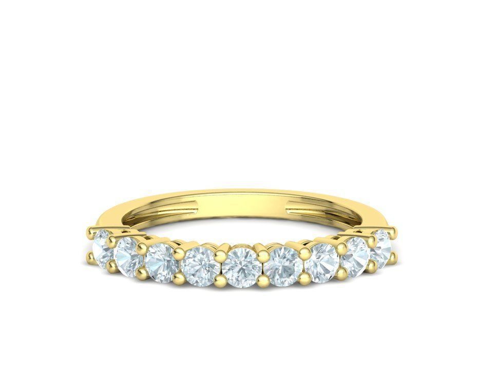 Churumbela Eternity Ring con Arco de Incrustaciones Preciosas