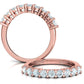 Churumbela Eternity Ring con Arco de Incrustaciones Preciosas