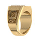 Anillo Graduacion con Logo Escolar Forntal