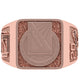 Anillo Graduacion con Logo Escolar Forntal