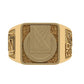 Anillo Graduacion con Logo Escolar Forntal