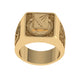 Anillo Graduacion con Logo Escolar Forntal