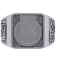 Anillo Graduacion con Logo Escolar Forntal