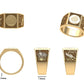 Anillo Graduación con Logo Frontal 14mm de Oro