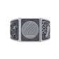 Anillo Graduación con Logo Frontal 14mm de Oro