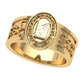 Anillo de Graduación Logo Ovalado