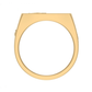 Anillo de Graduación Rectangular con Logo Grabado