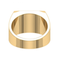 Anillo de Graduación Rectangular con Logo Grabado