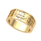 Anillo de Graduación Redondo con Logo Grabado