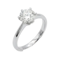 Anillo de Compromiso Oro 14K - Diamante Corte Redondo 1.50 CTW