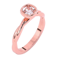 Anillo de Compromiso con Diamante Corte Cushion y Brazo Trenzado