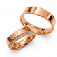 Argollas Matrimonio  Sunrise® en Oro de 14k con Diamantes Naturales 0.50Ct