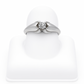 Anillo Solitario Oro Blanco 14k con Diamantes GIA