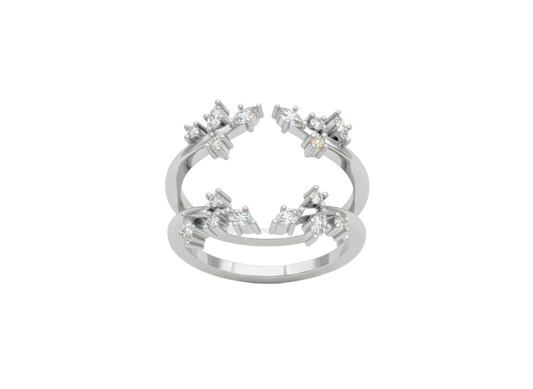 Churumbela Doble Floral con Diamantes