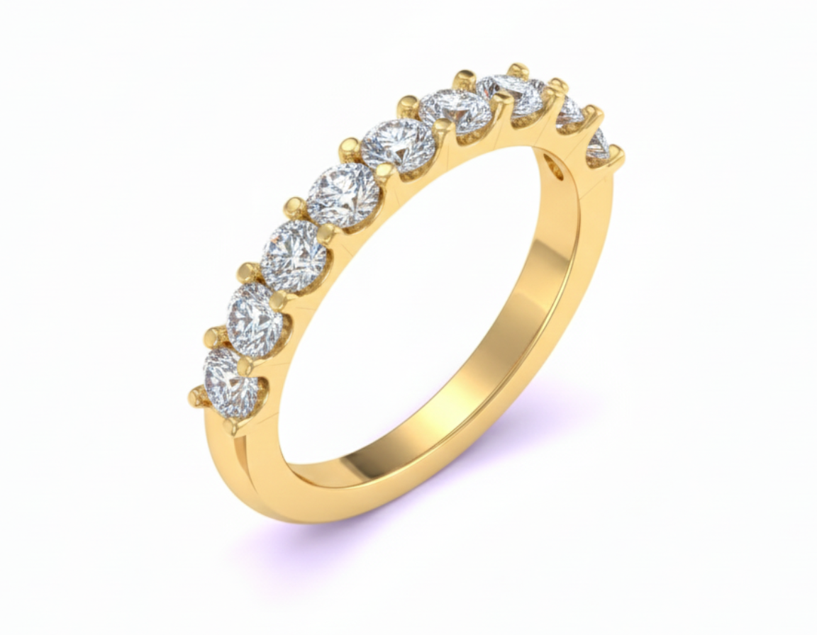 Churumbela Eternity en Engaste de Garras con Diamantes