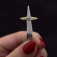 Anillo de Compromiso Oro 14K - Diamante Lab Grown Corte Esmeralda 0.51 CTW