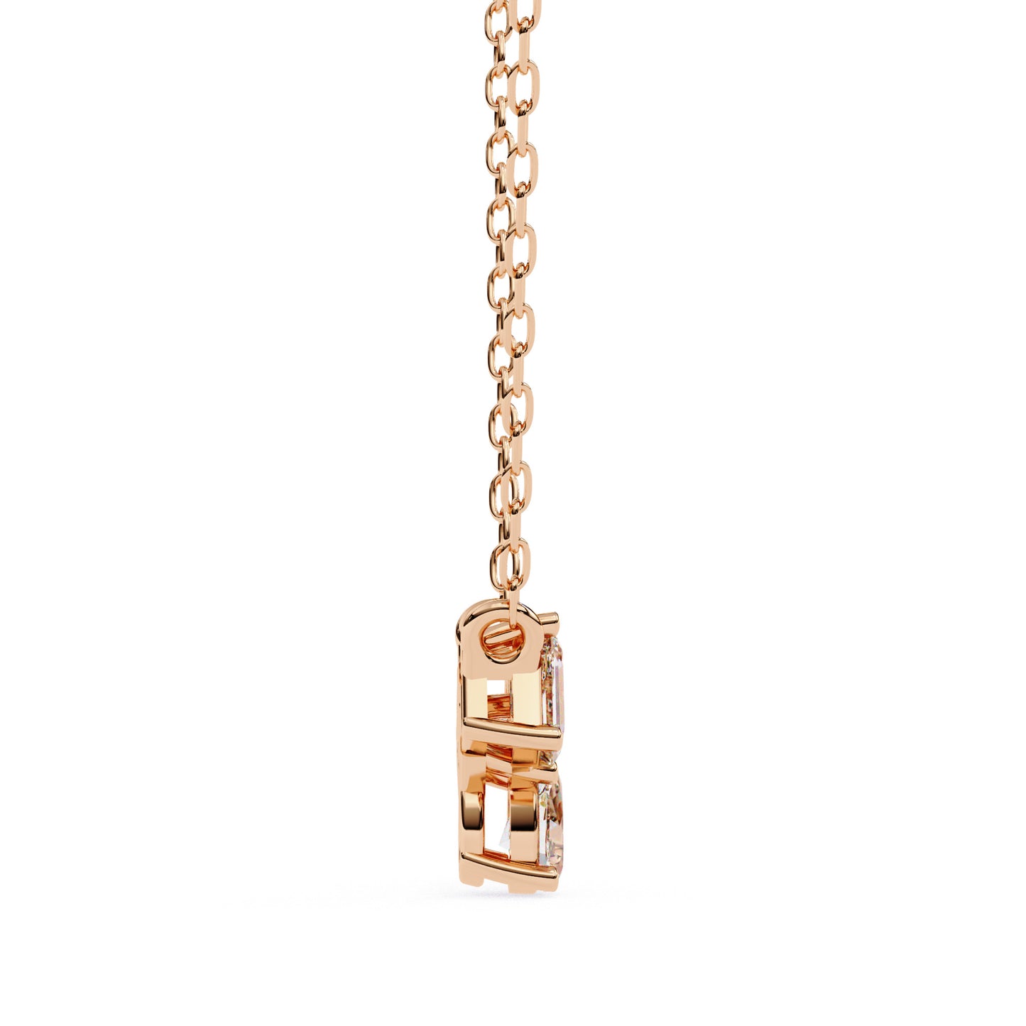 Collar “Trío de Brillos” en Oro con montaduras en Cortes Mixtos