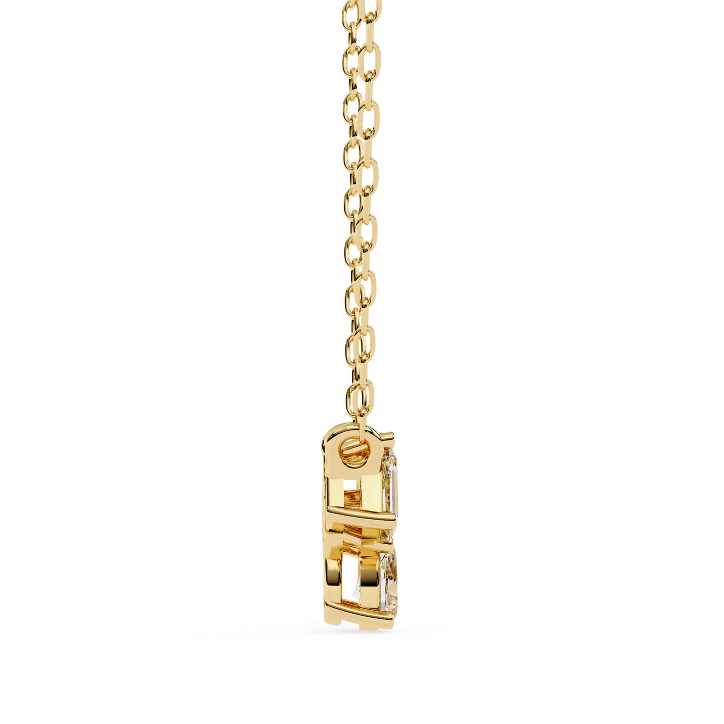 Collar “Trío de Brillos” en Oro con montaduras en Cortes Mixtos