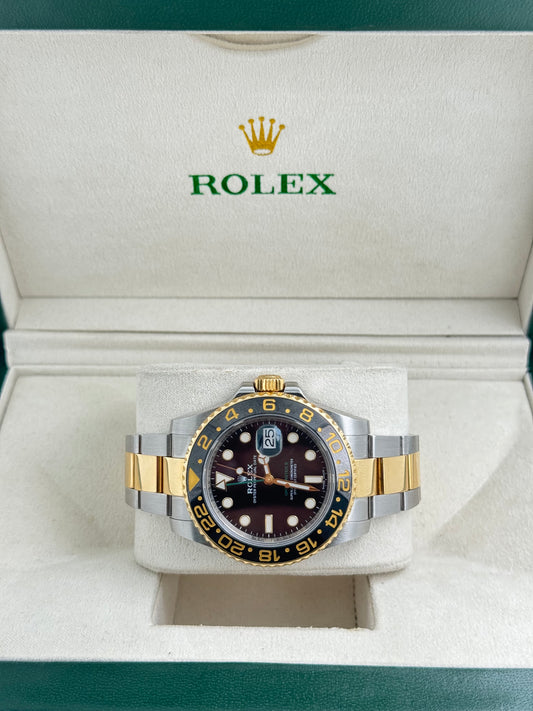 Rolex GMT-Master II “Rolesor” (Acero & Oro Amarillo) – Bisel Negro