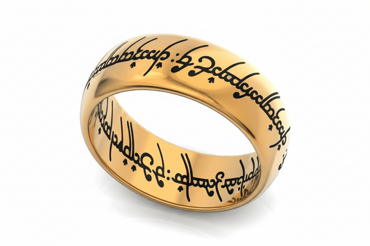 Anillo del Señor de los Anillos Corte Confort