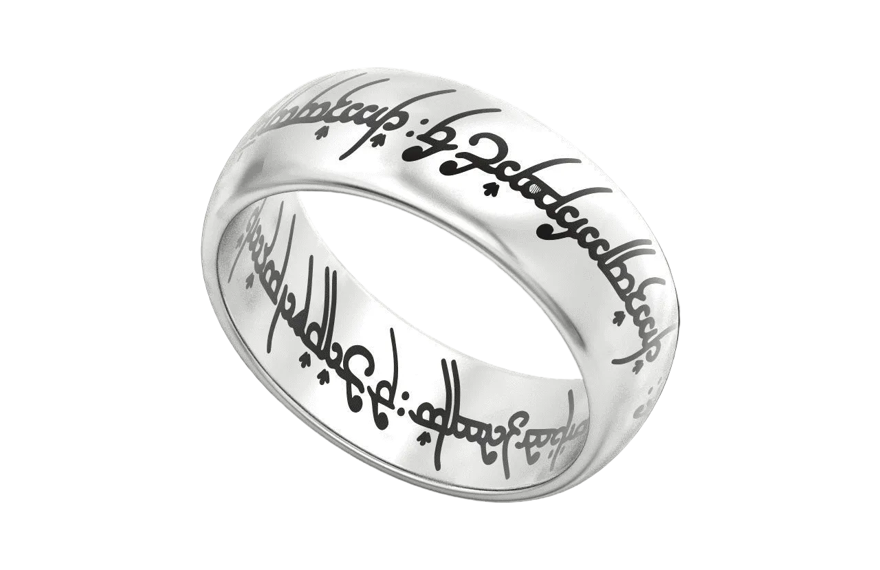 Anillo del Señor de los Anillos Corte Confort