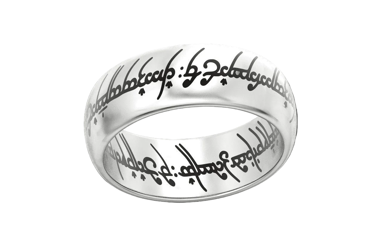 Anillo del Señor de los Anillos Corte Confort