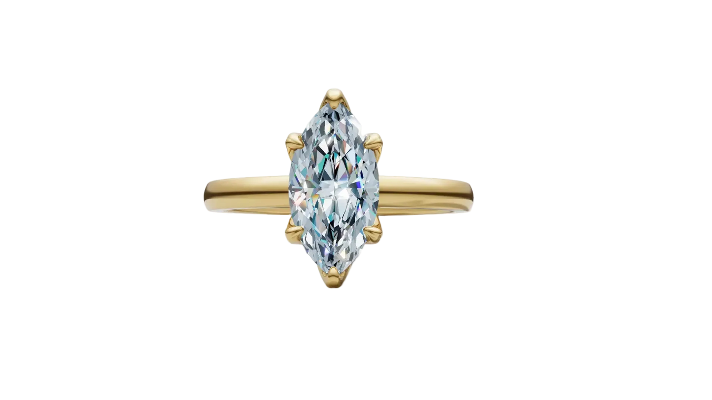 Anillo de Compromiso Marquesa Solitaire de 1 CT con 6 garras