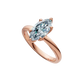 Anillo de Compromiso Marquesa Solitaire de 1 CT con 6 garras