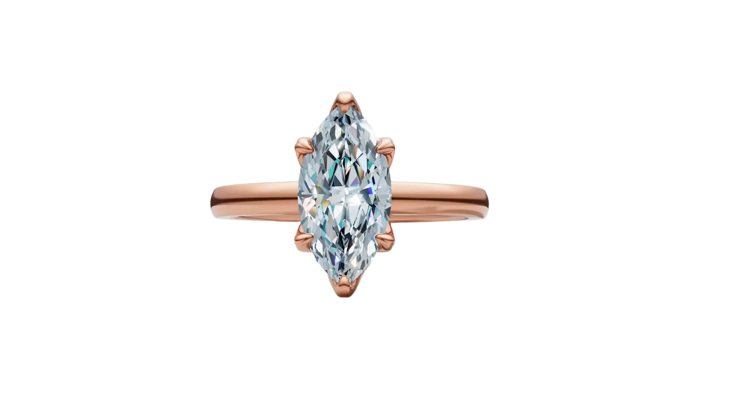 Anillo de Compromiso Marquesa Solitaire de 1 CT con 6 garras