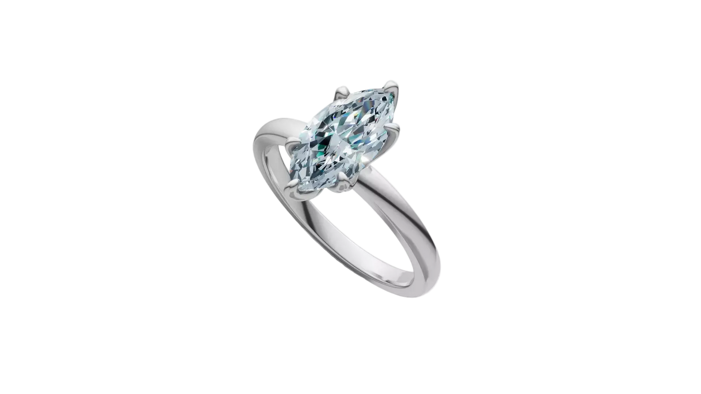 Anillo de Compromiso Marquesa Solitaire de 1 CT con 6 garras
