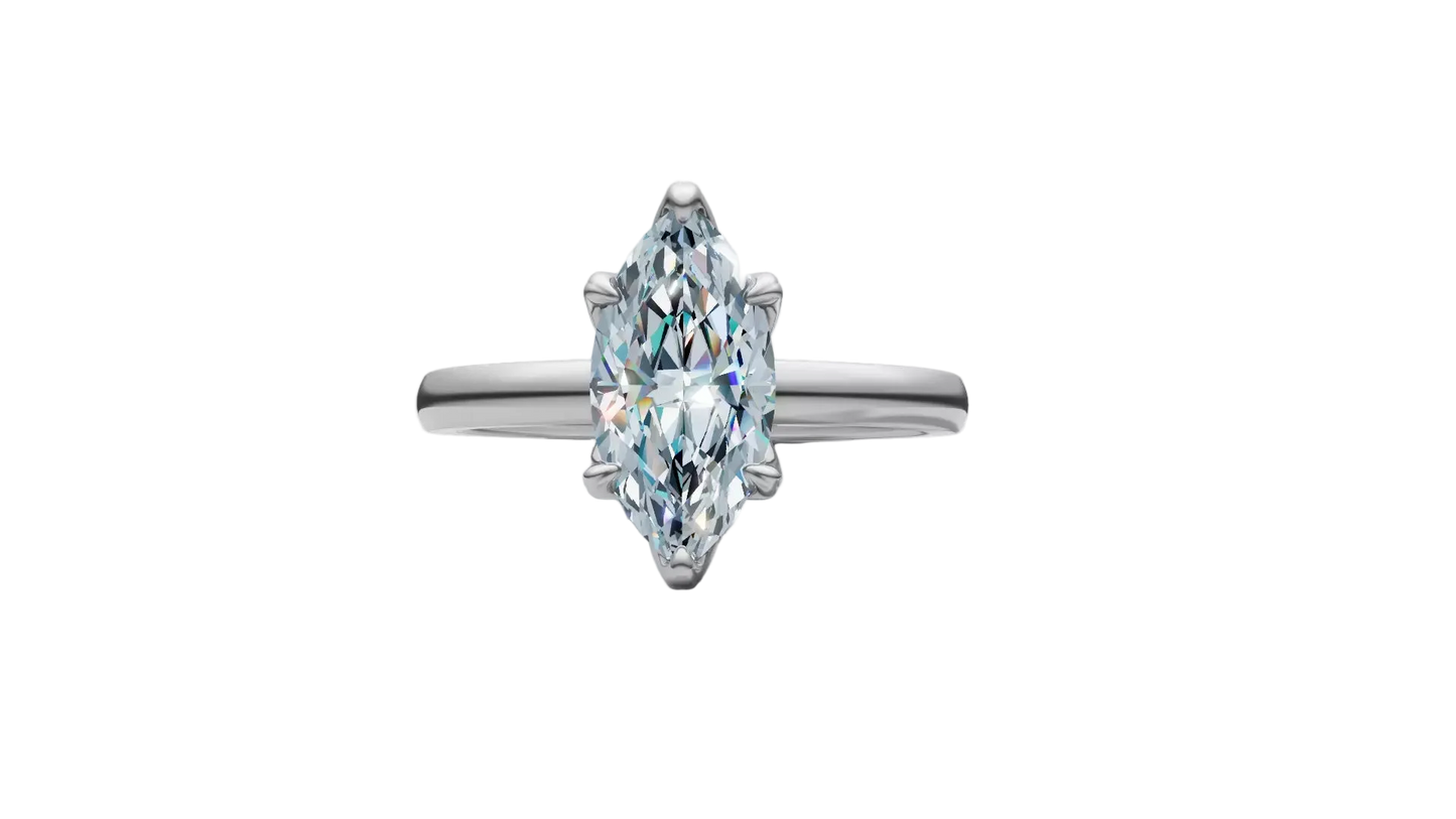 Anillo de Compromiso Marquesa Solitaire de 1 CT con 6 garras