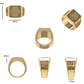 Anillo Graduacion con Logo Escolar Forntal