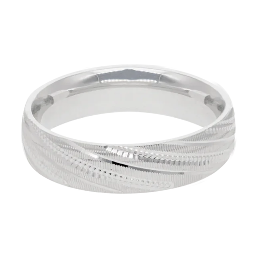 Argolla Oro Blanco 5mm