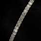 Pulso de Diamantes Oro Blanco 10k, 4.45 CTW
