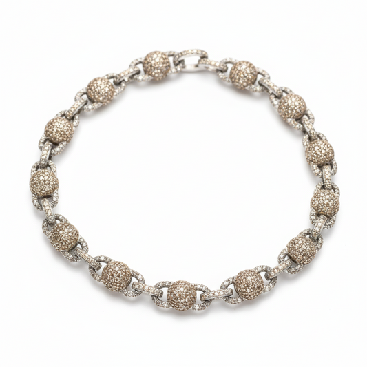 Pulso  de diamante 10 K 2.82 CTW