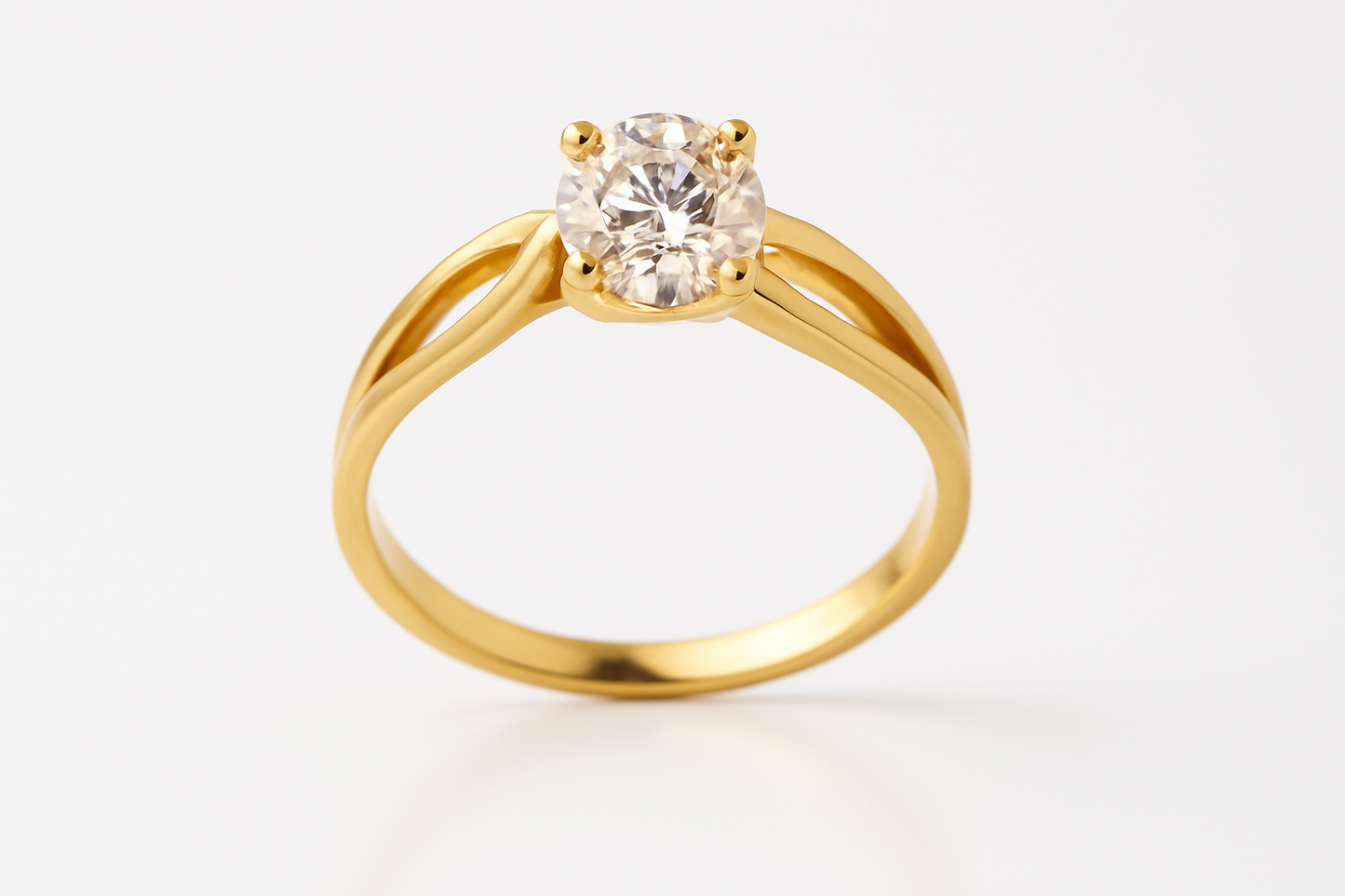 Anillo de compromiso en posición vertical