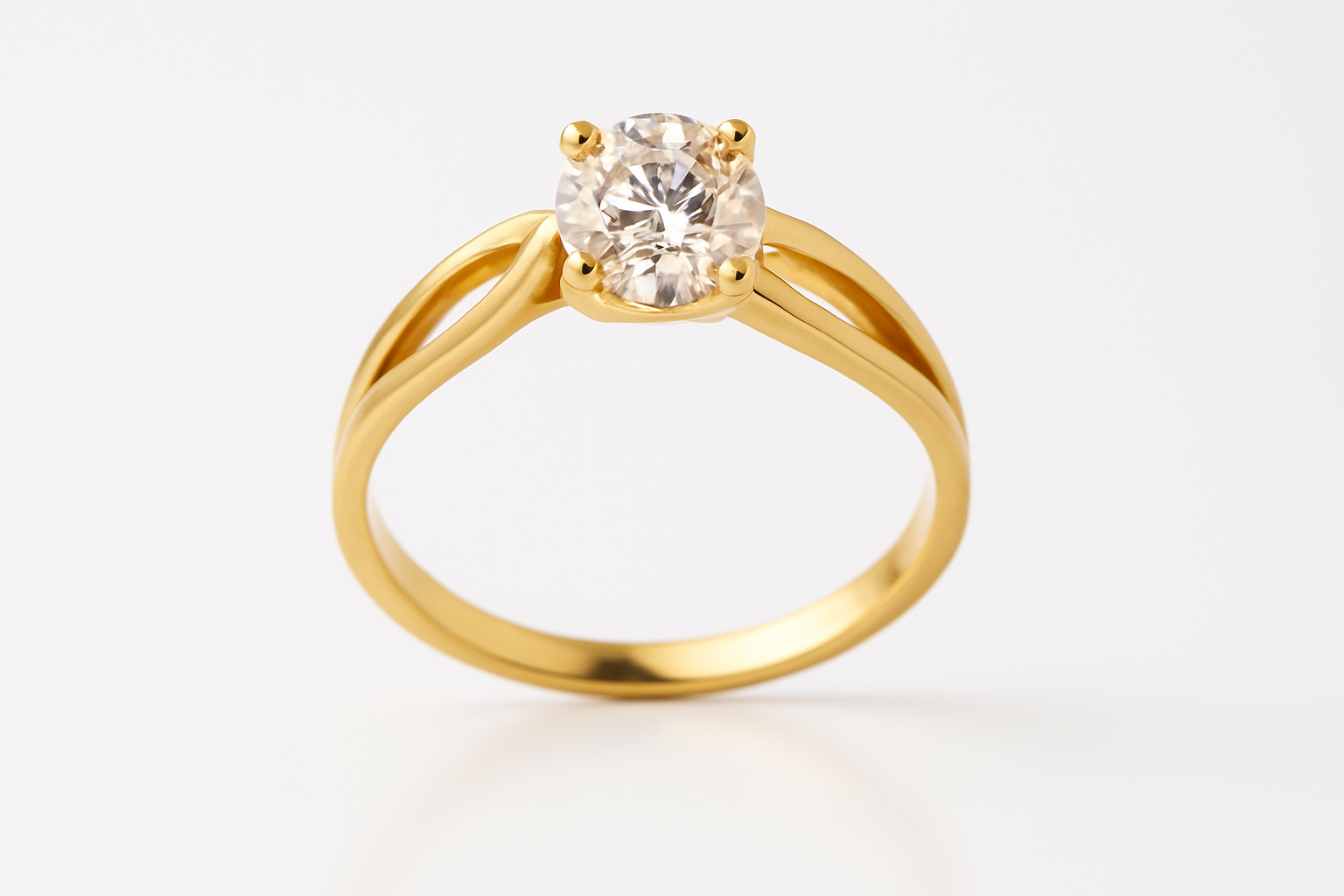 Anillo de compromiso en posición vertical