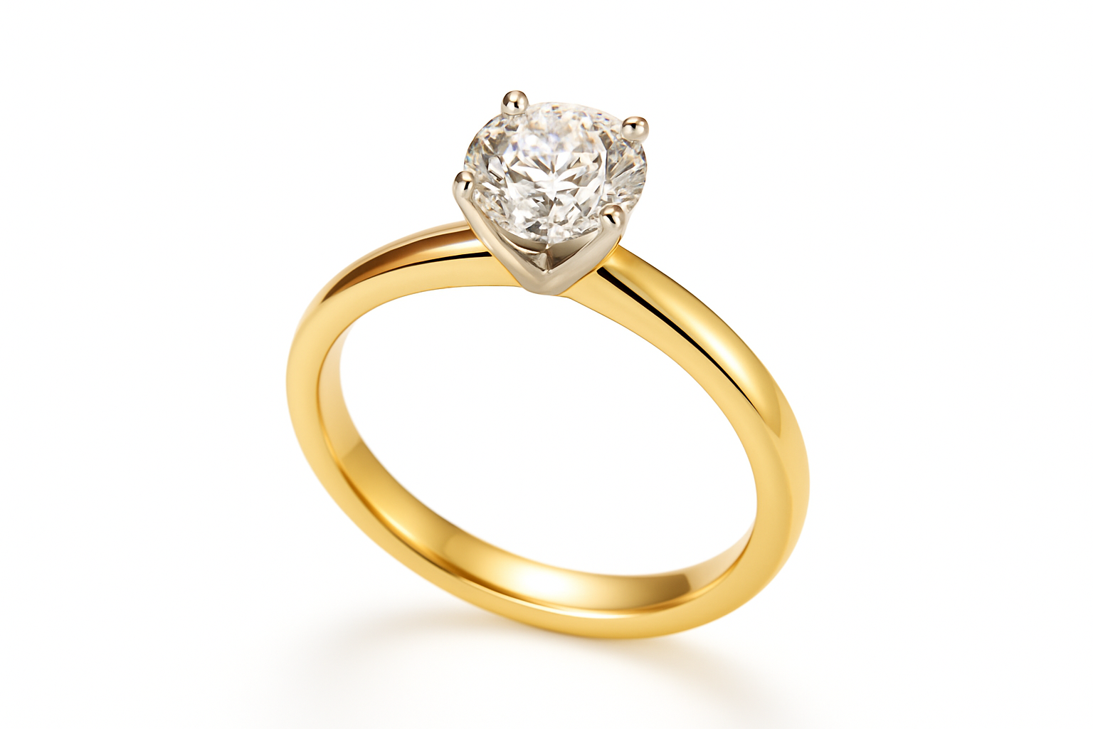 Anillo de compromiso mejorado con ángulo perfecto