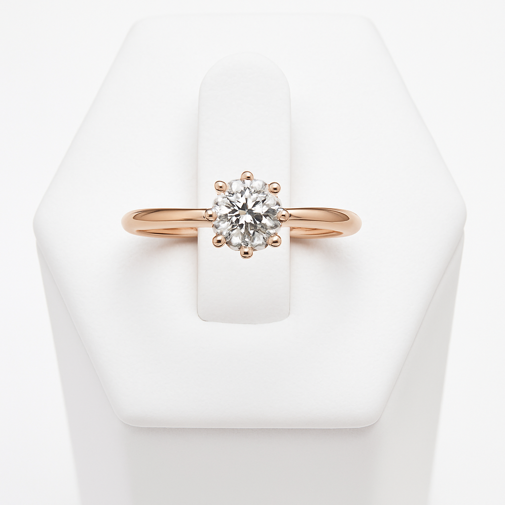 Anillo de compromiso solitario mejorado