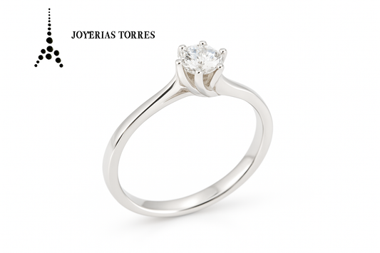 Anillo mejorado vista lateral - Joyerías Torres