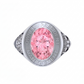 Anillo de Graduación con Incrustación Oval y Grabados Laterales