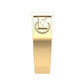 Anillo de Graduación Logo Rectangular con Grabados Laterales Escolares