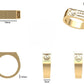 Anillo de Graduación Logo Rectangular con Grabados Laterales Escolares