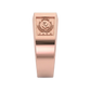 Anillo de Graduación Logo Rectangular con Grabados Laterales Escolares