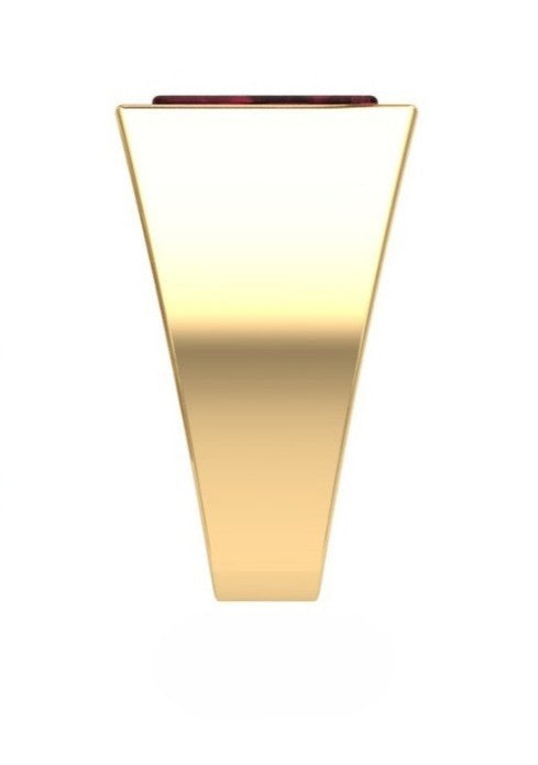 Anillo de Graduación con Incrustación en Forma Triangular